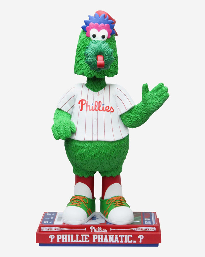 Phillie Phanatic Philadelphia Phillies Big Ticket 18 in Mascot Bobblehead FOCO - FOCO.com