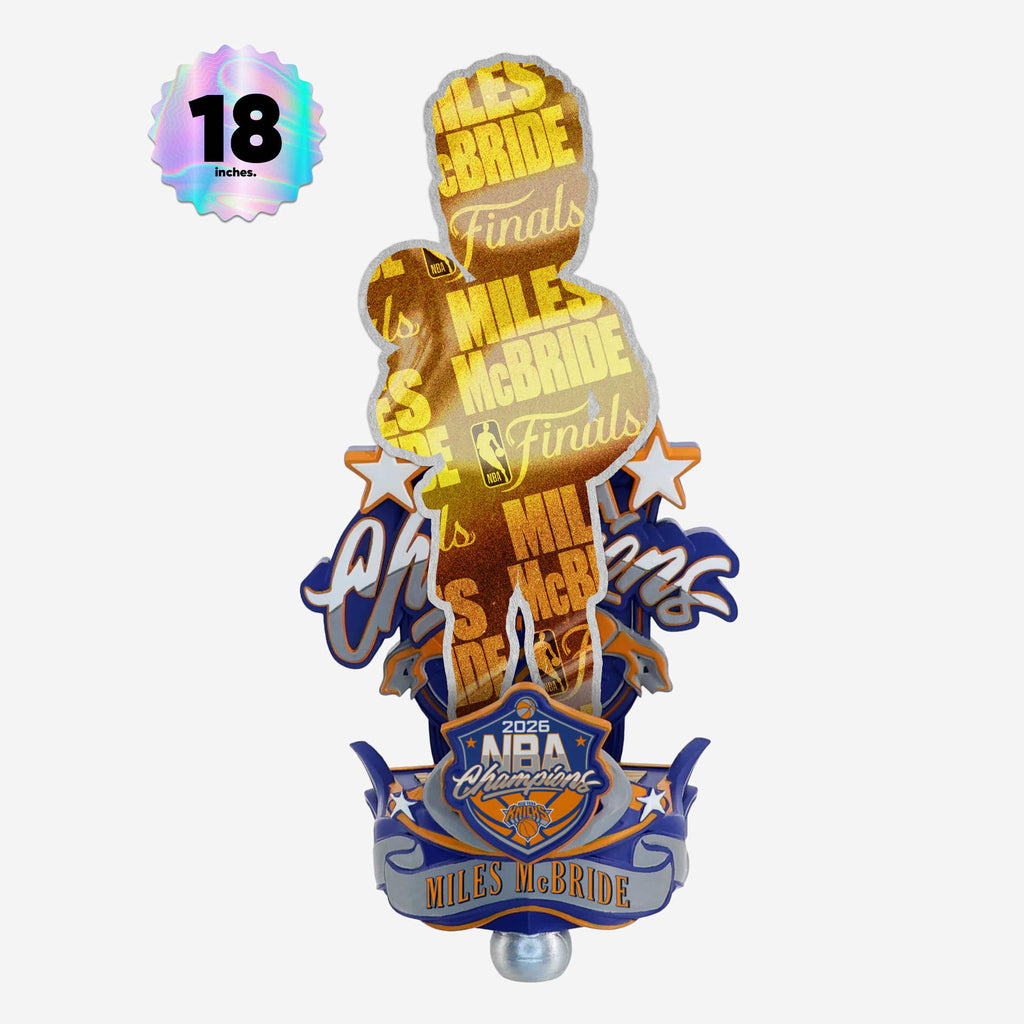 Miles McBride New York Knicks 2026 NBA Champions Celebration 18 in Bobblehead FOCO - FOCO.com