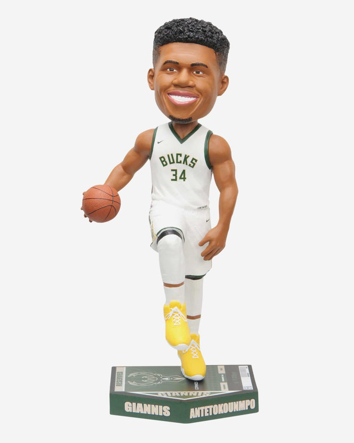 Giannis Antetokounmpo Milwaukee Bucks Big Ticket 18 in Bobblehead FOCO - FOCO.com
