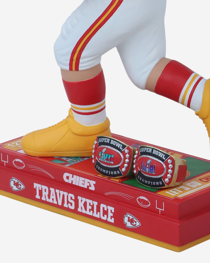 Travis Kelce Kansas City Chiefs Super Bowl LVIII Champions 18 in Bobblehead FOCO - FOCO.com