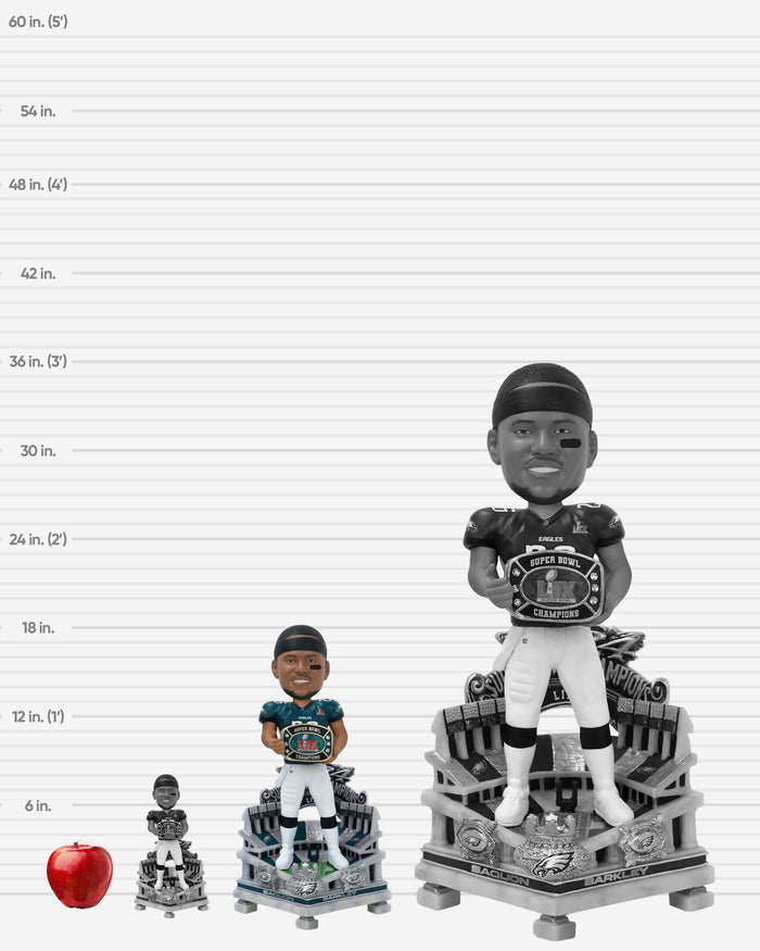 Saquon Barkley Philadelphia Eagles Super Bowl LIX Champions 18 in Bobblehead FOCO - FOCO.com