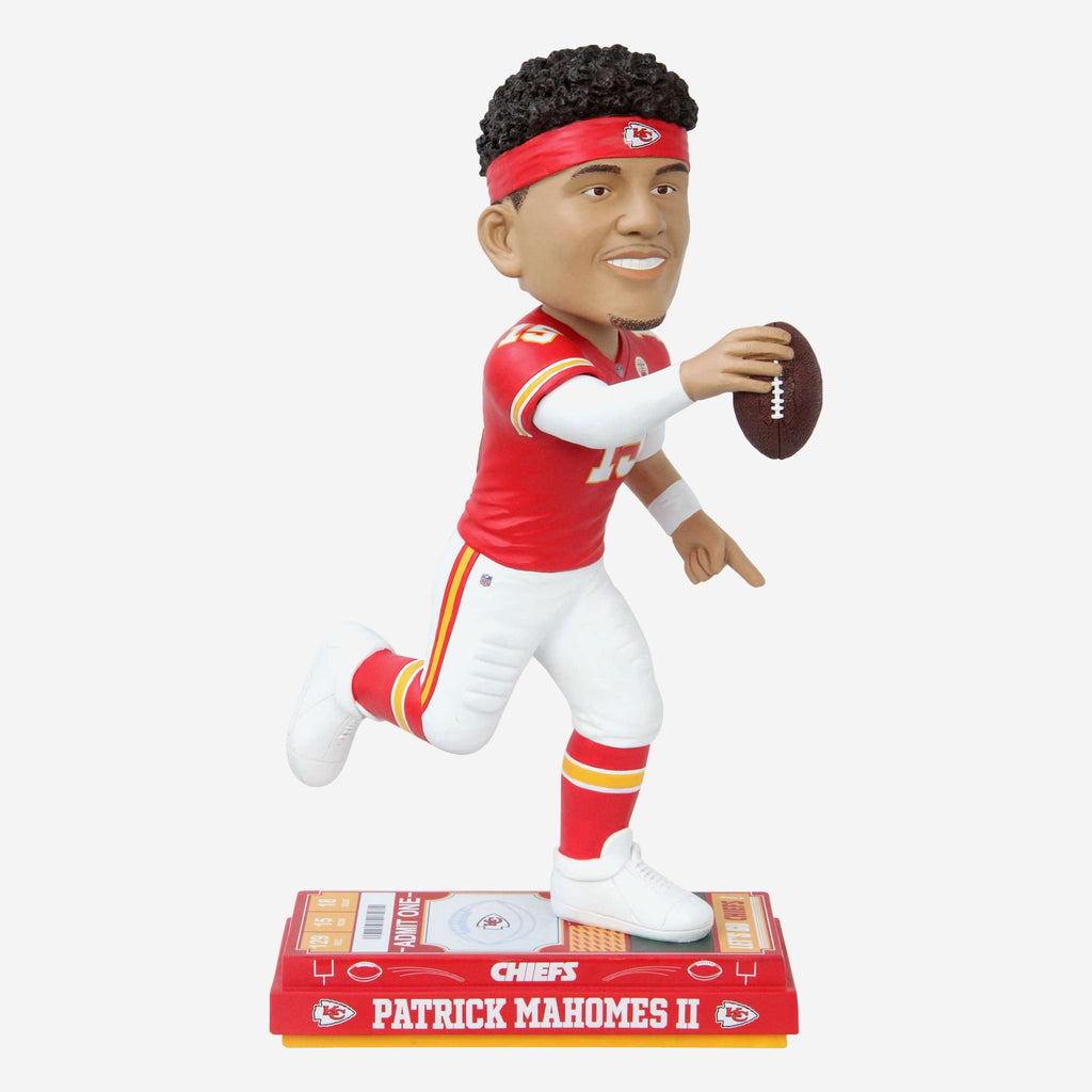 Patrick Mahomes Kansas City Chiefs Big Ticket 18 in Bobblehead FOCO - FOCO.com