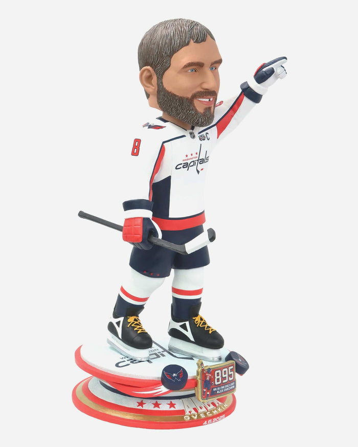 Alex Ovechkin Washington Capitals NHL All-Time Goals Leader 18 in Bobblehead FOCO - FOCO.com