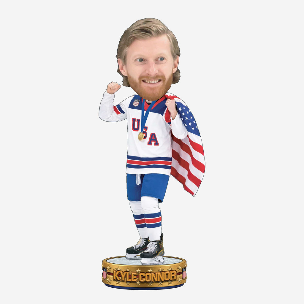 Kyle Connor Team USA Men's Hockey American Flag Bobblehead FOCO - FOCO.com