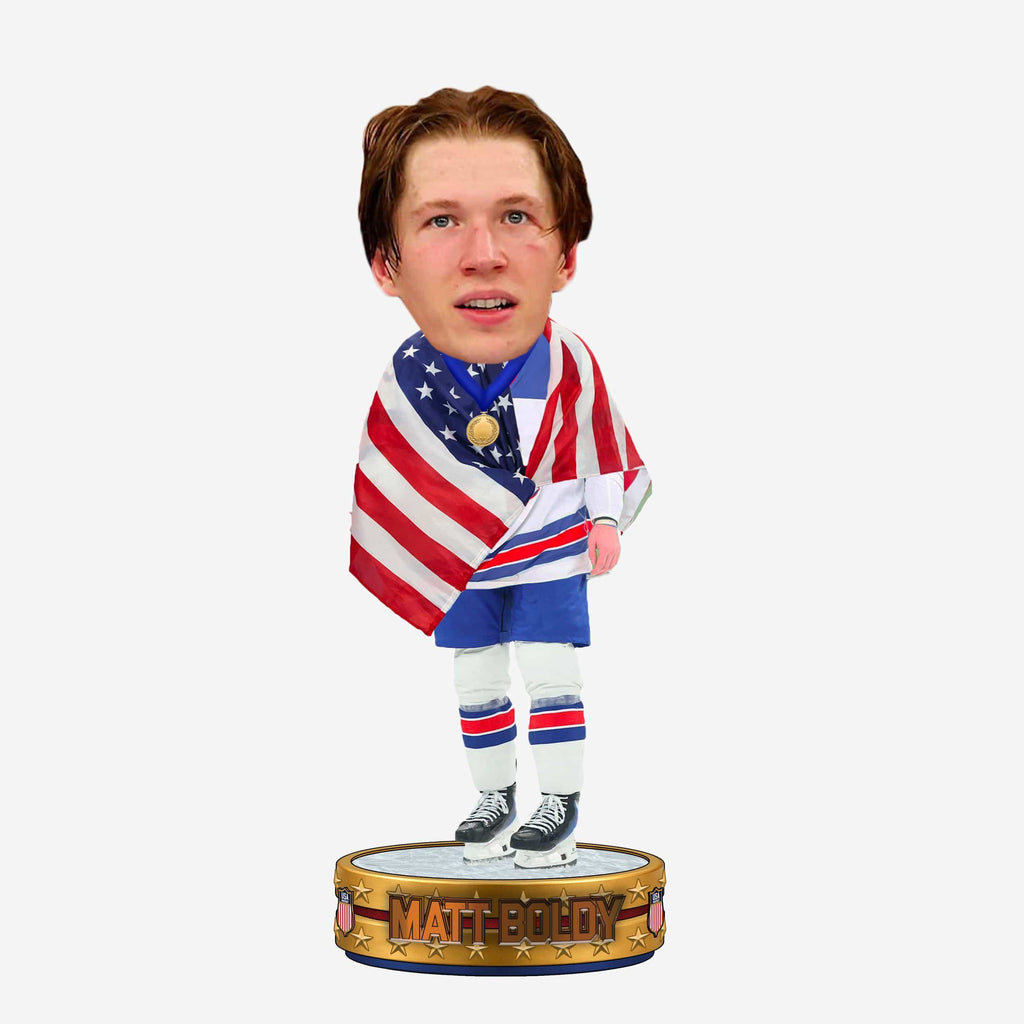 Matt Boldy Team USA Men's Hockey American Flag Bobblehead FOCO - FOCO.com