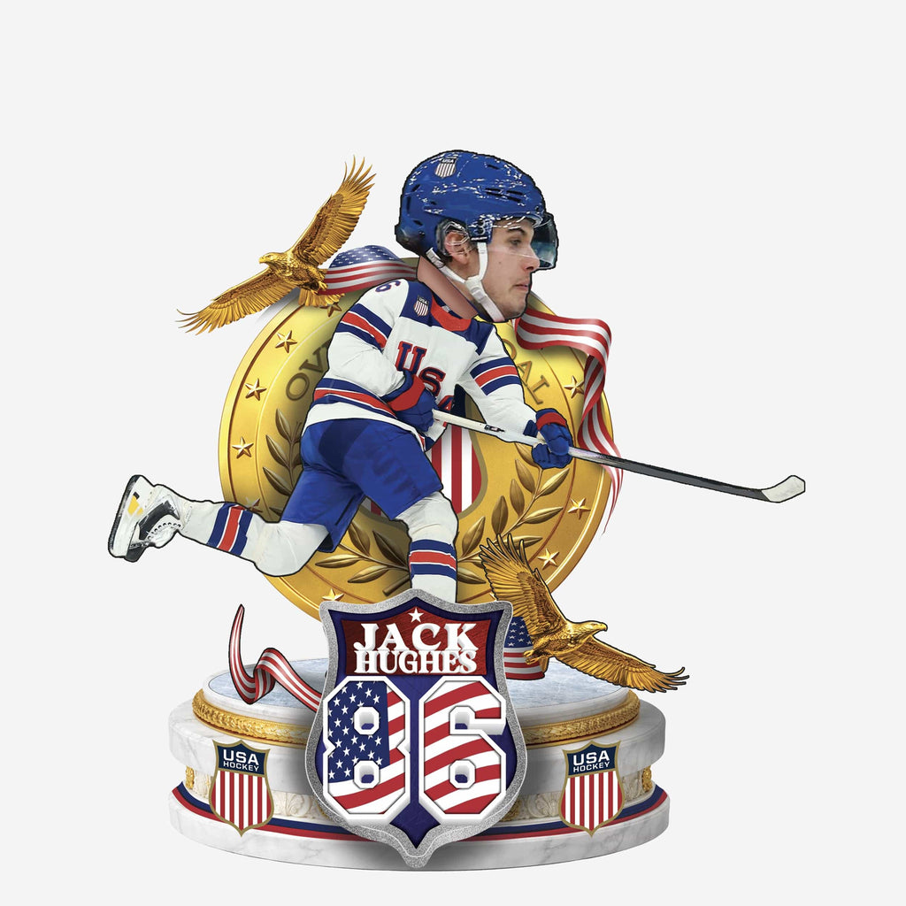 Jack Hughes USA Mens Hockey Overtime Goal Bobblehead FOCO - FOCO.com