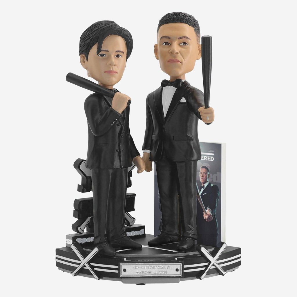 Shohei Ohtani & Aaron Judge Super Powered Sports Illustrated Cover Bobblehead FOCO - FOCO.com