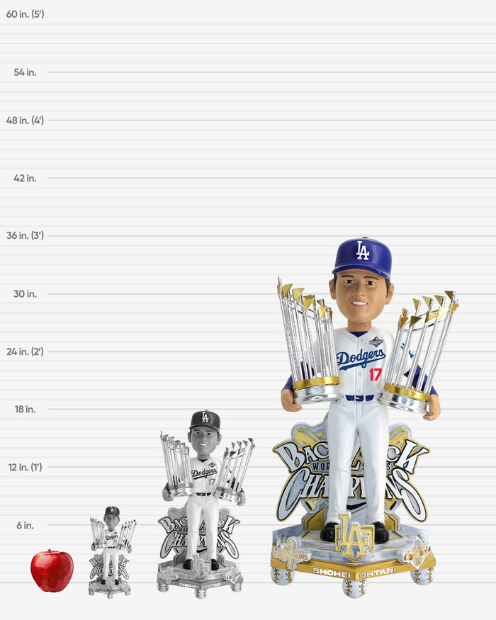 Shohei Ohtani Los Angeles Dodgers 2025 Back To Back World Series Champions Celebration 3 Ft Player Bobblehead FOCO - FOCO.com