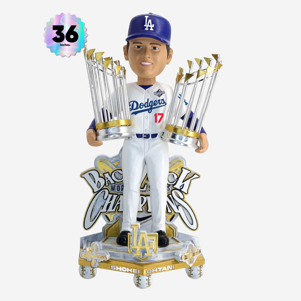 Shohei Ohtani Los Angeles Dodgers 2025 Back To Back World Series Champions Celebration 3 Ft Player Bobblehead FOCO - FOCO.com