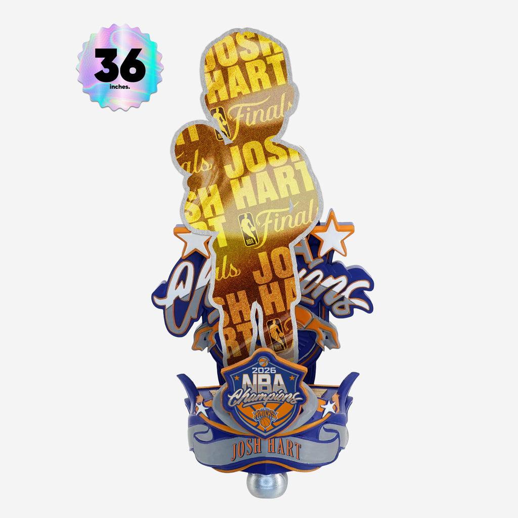 Josh Hart New York Knicks 2026 NBA Champions Celebration 3 Ft Bobblehead FOCO - FOCO.com