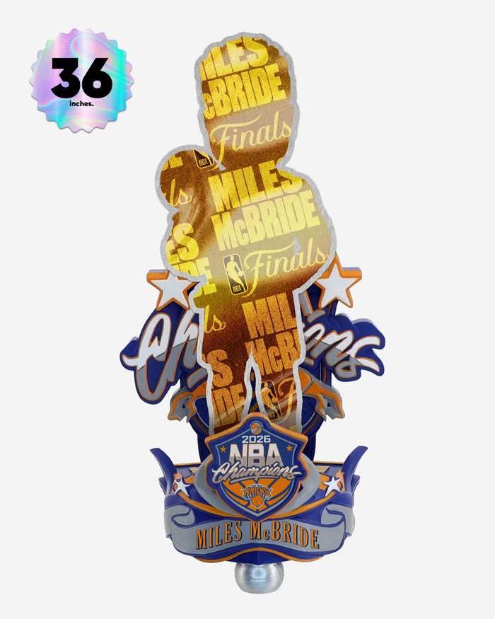 Miles McBride New York Knicks 2026 NBA Champions Celebration 3 Ft Bobblehead FOCO - FOCO.com