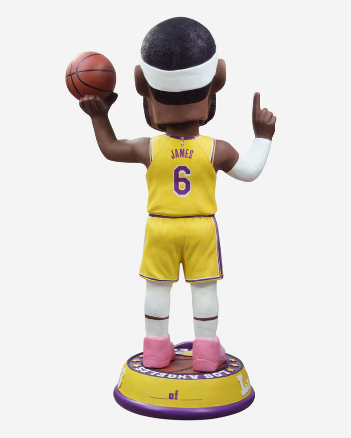 LeBron James Los Angeles Lakers NBA All Time Scoring Leader Celebration 3 Ft Bobblehead FOCO - FOCO.com
