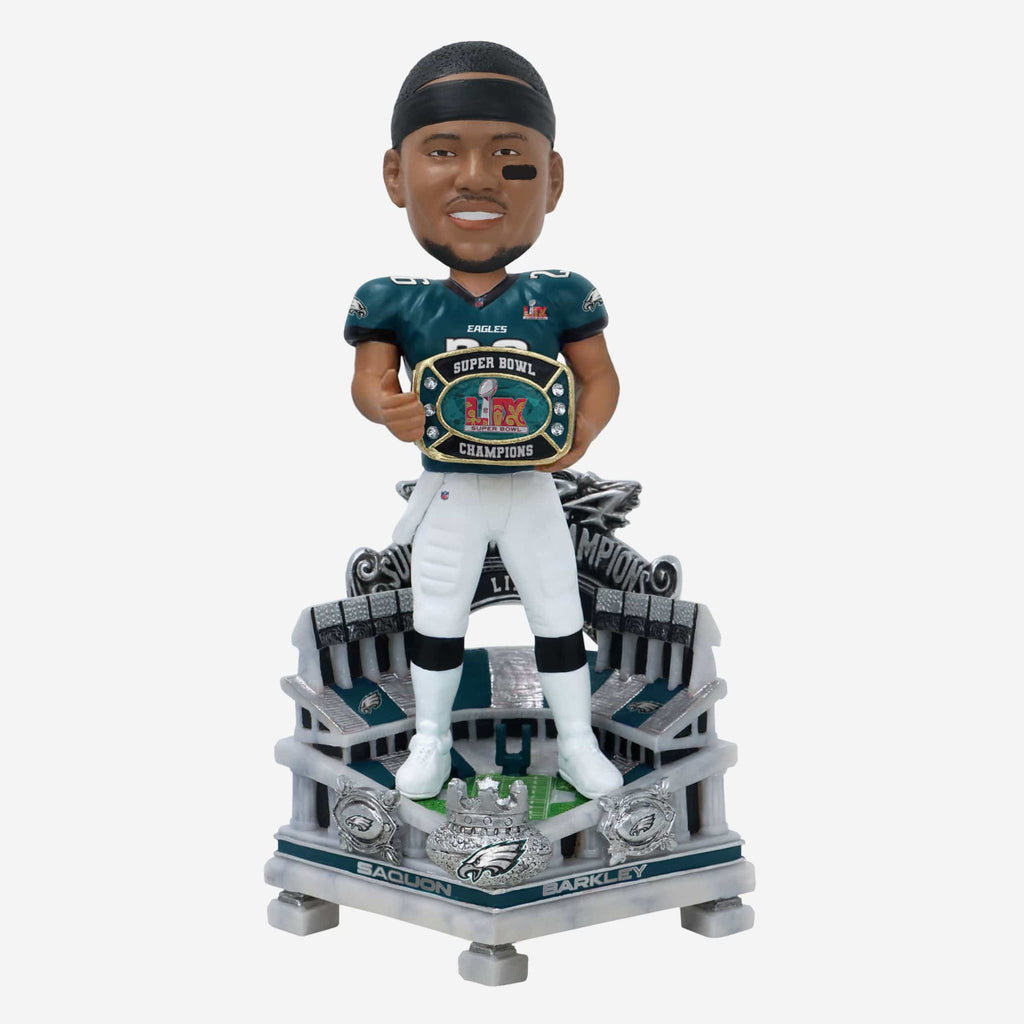 Saquon Barkley Philadelphia Eagles Super Bowl LIX Champions 3 Ft Bobblehead FOCO - FOCO.com