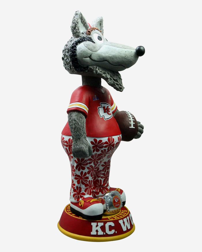 KC Wolf Kansas City Chiefs Super Bowl LVIII Champions 3 Ft Bobblehead FOCO - FOCO.com