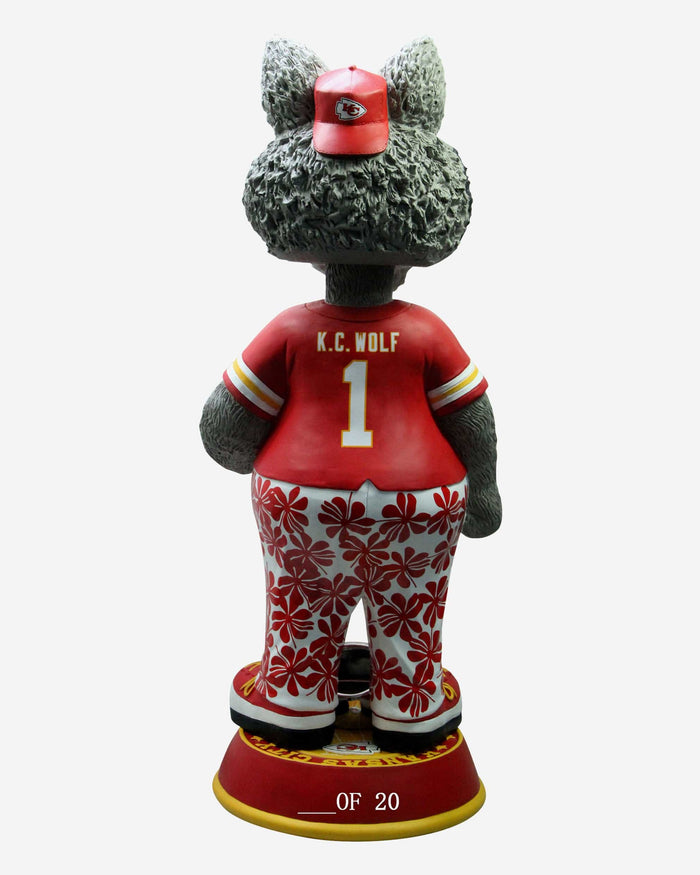 KC Wolf Kansas City Chiefs Super Bowl LVIII Champions 3 Ft Bobblehead FOCO - FOCO.com