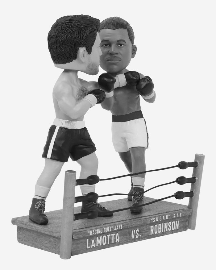 Jake LaMotta & Sugar Ray Robinson Between the Ropes Boxing Ring Dual Bobblehead FOCO - FOCO.com