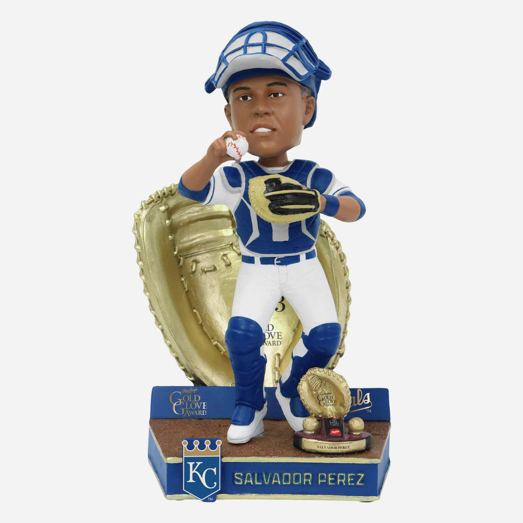 Salvador Perez Kansas City Royals 2013 Gold Glove Bobblehead FOCO - FOCO.com