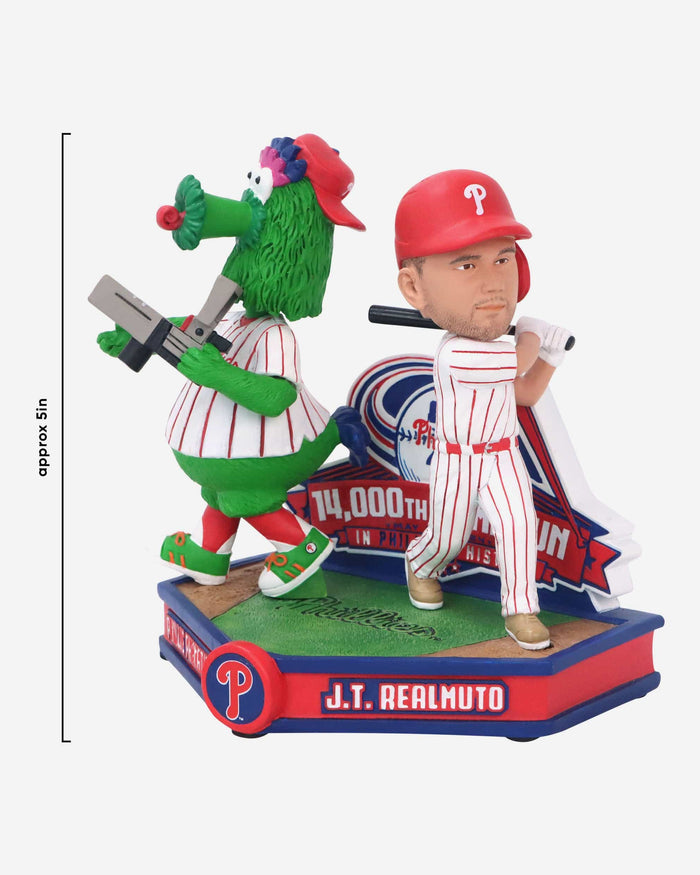 JT Realmuto & The Phillie Phanatic Philadelphia Phillies 14,000th Homerun in Franchise History Dual Bobblehead FOCO - FOCO.com