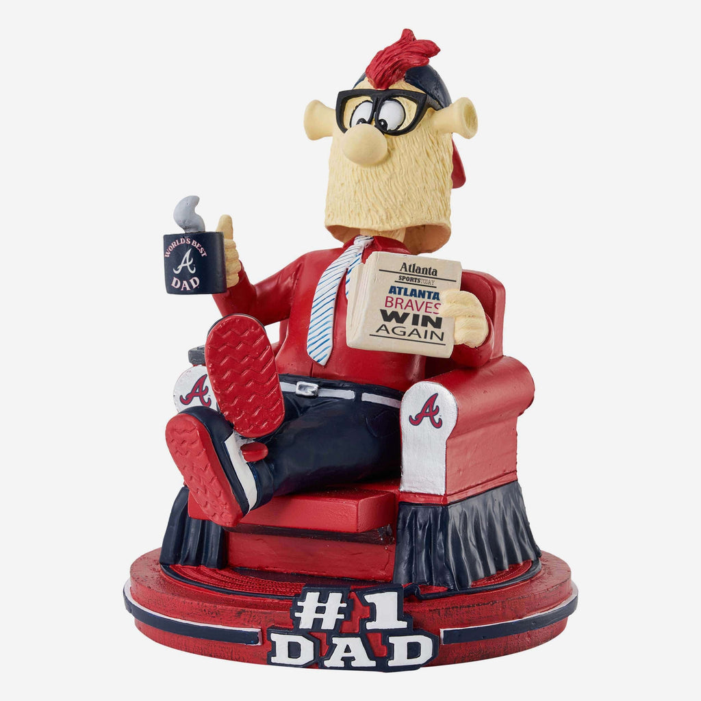 Blooper Atlanta Braves No 1 Dad Mascot Bobblehead FOCO - FOCO.com