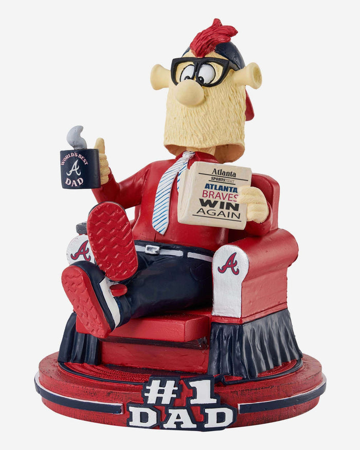 Blooper Atlanta Braves No 1 Dad Mascot Bobblehead FOCO - FOCO.com