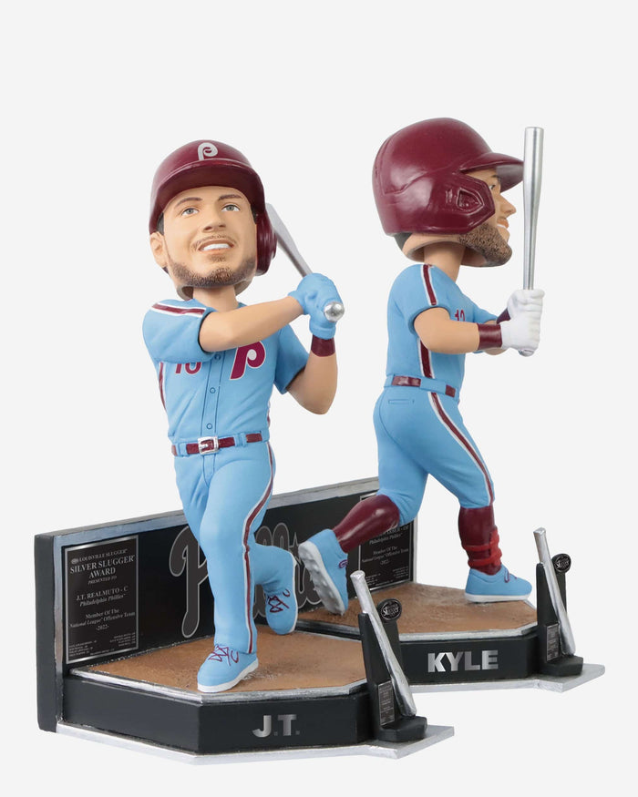 JT Realmuto & Kyle Schwarber Philadelphia Phillies 2022 Silver Slugger Dual Bobblehead FOCO - FOCO.com