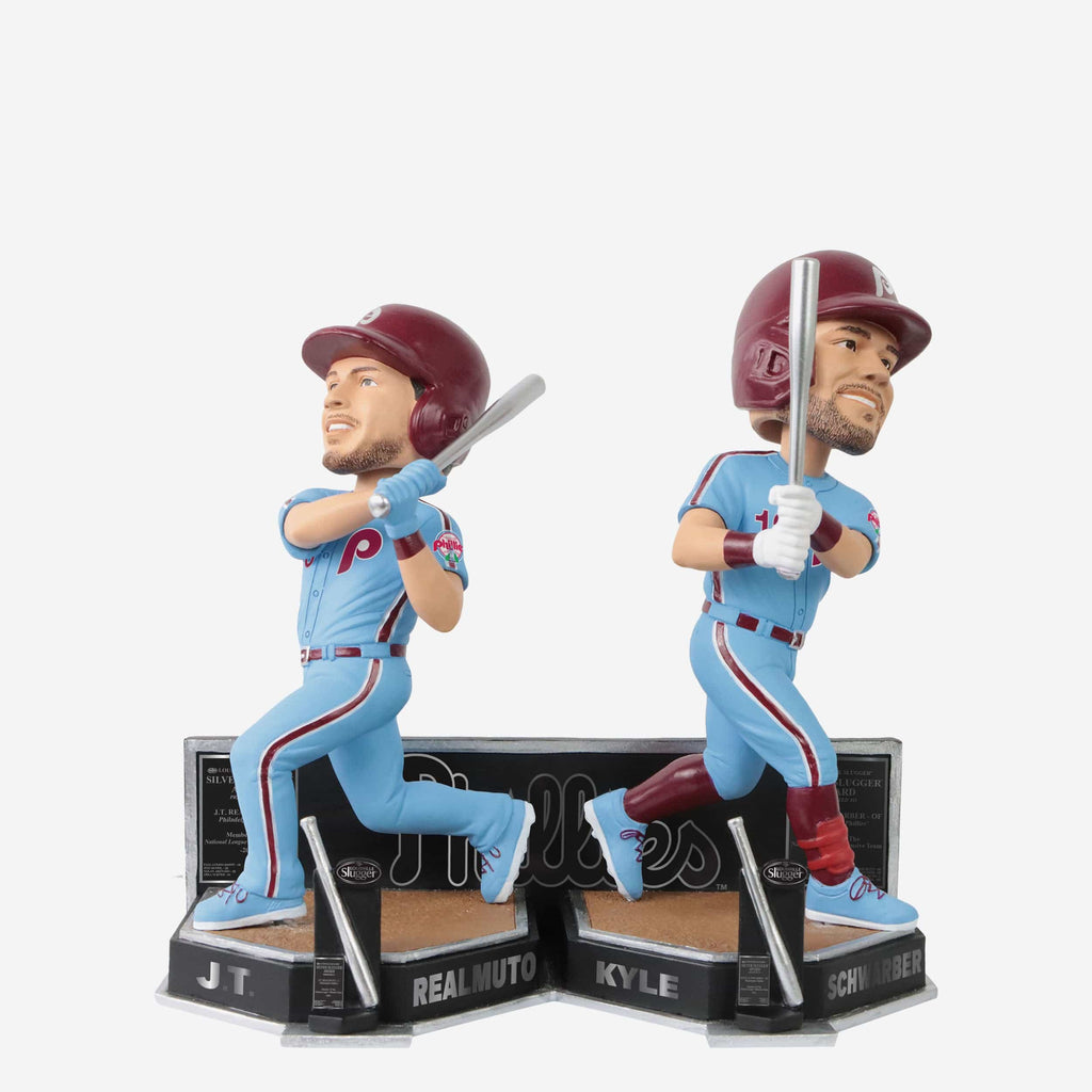 JT Realmuto & Kyle Schwarber Philadelphia Phillies 2022 Silver Slugger Dual Bobblehead FOCO - FOCO.com