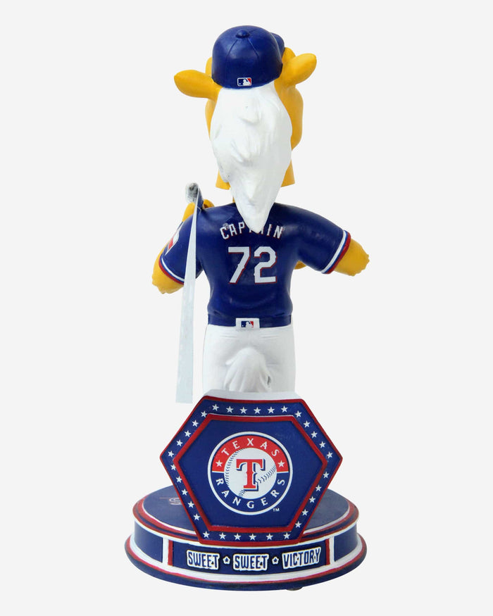 Rangers Captain Texas Rangers 2023 ALCS Champion Mascot Bobblehead FOCO - FOCO.com