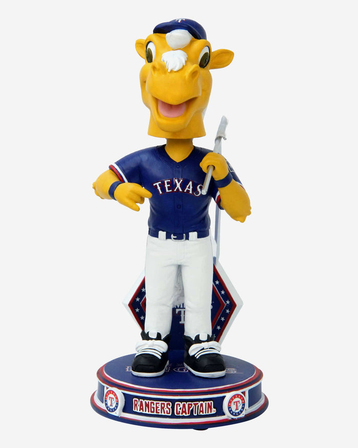 Rangers Captain Texas Rangers 2023 ALCS Champion Mascot Bobblehead FOCO - FOCO.com