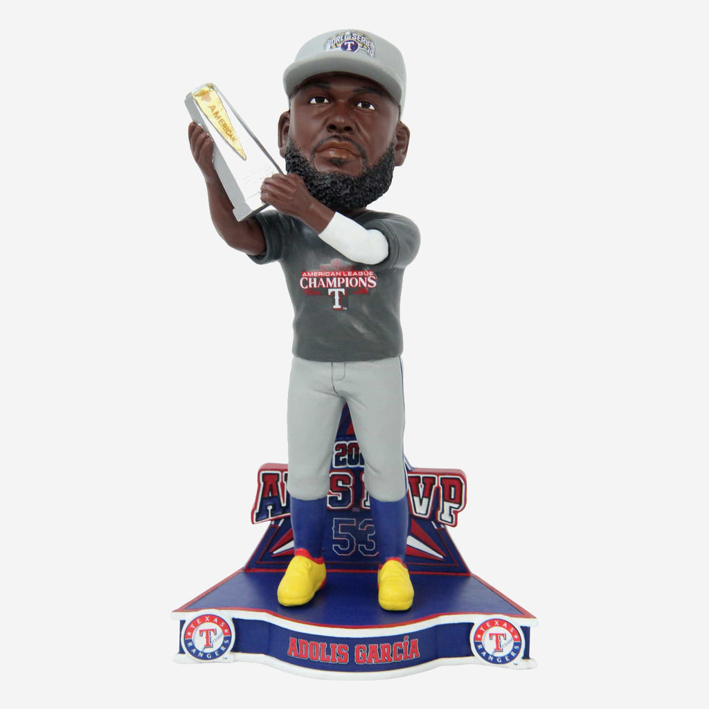Adolis García Texas Rangers 2023 ALCS MVP Bobblehead FOCO - FOCO.com