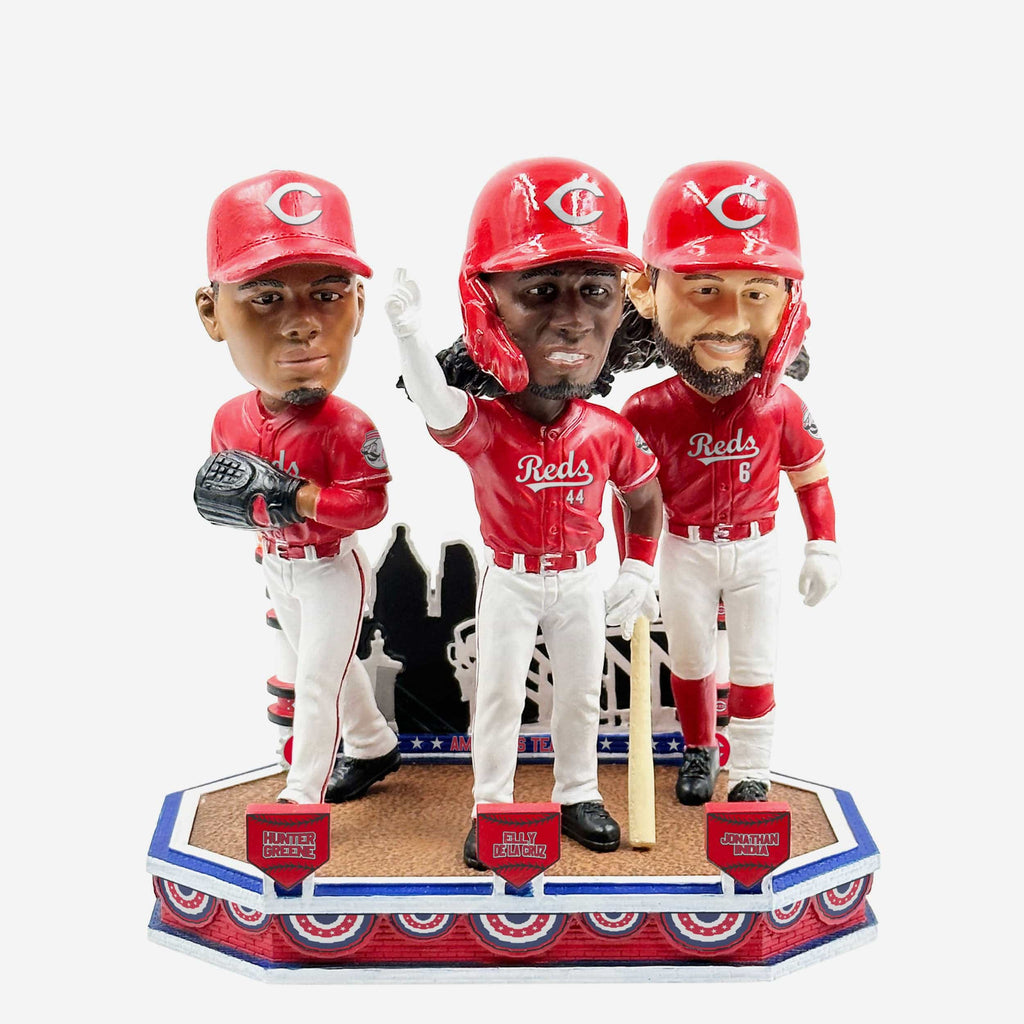 Cincinnati Reds Americas Team Mini Bobblehead Scene FOCO - FOCO.com