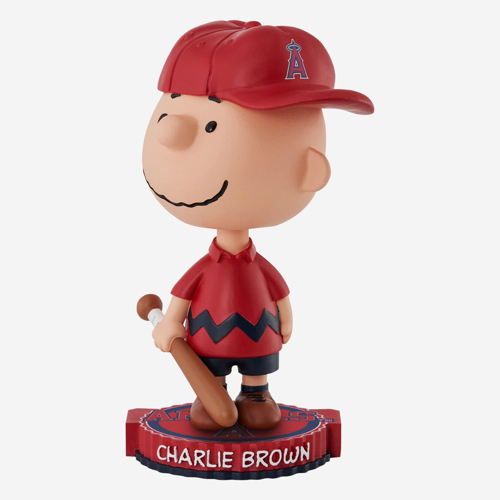 Los Angeles Angels Charlie Brown Peanuts Bighead Bobblehead FOCO - FOCO.com