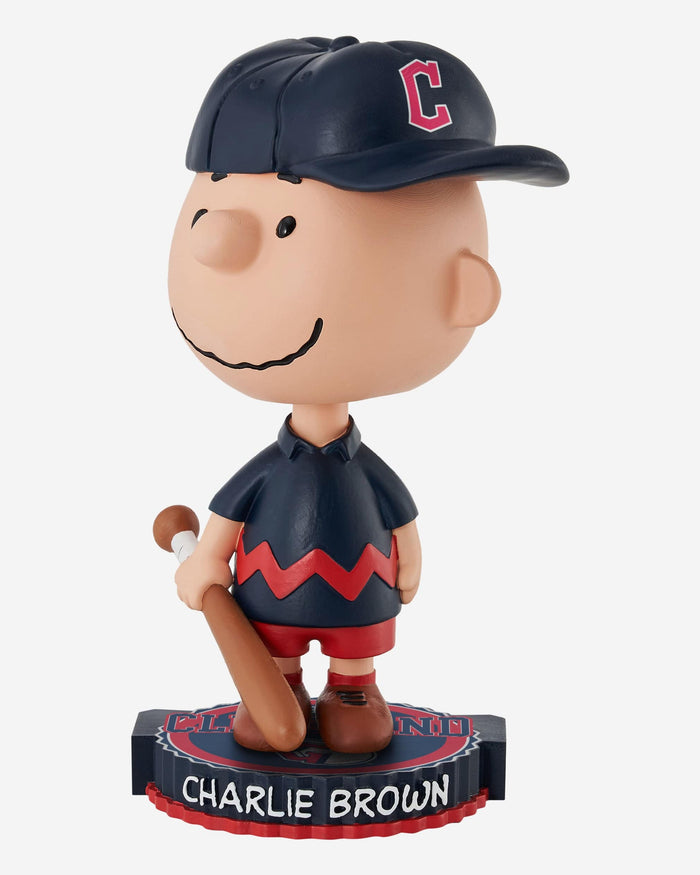 Cleveland Guardians Charlie Brown Peanuts Bighead Bobblehead FOCO - FOCO.com