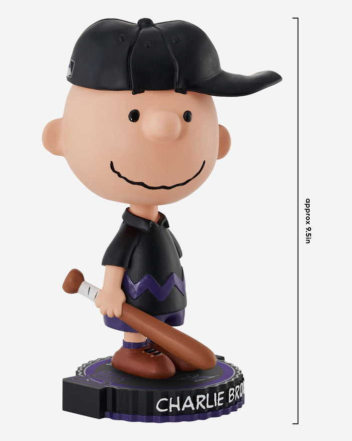 Colorado Rockies Charlie Brown Peanuts Bighead Bobblehead FOCO - FOCO.com
