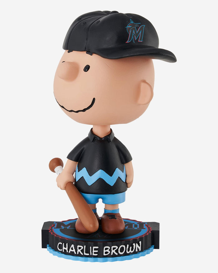 Miami Marlins Charlie Brown Peanuts Bighead Bobblehead FOCO - FOCO.com
