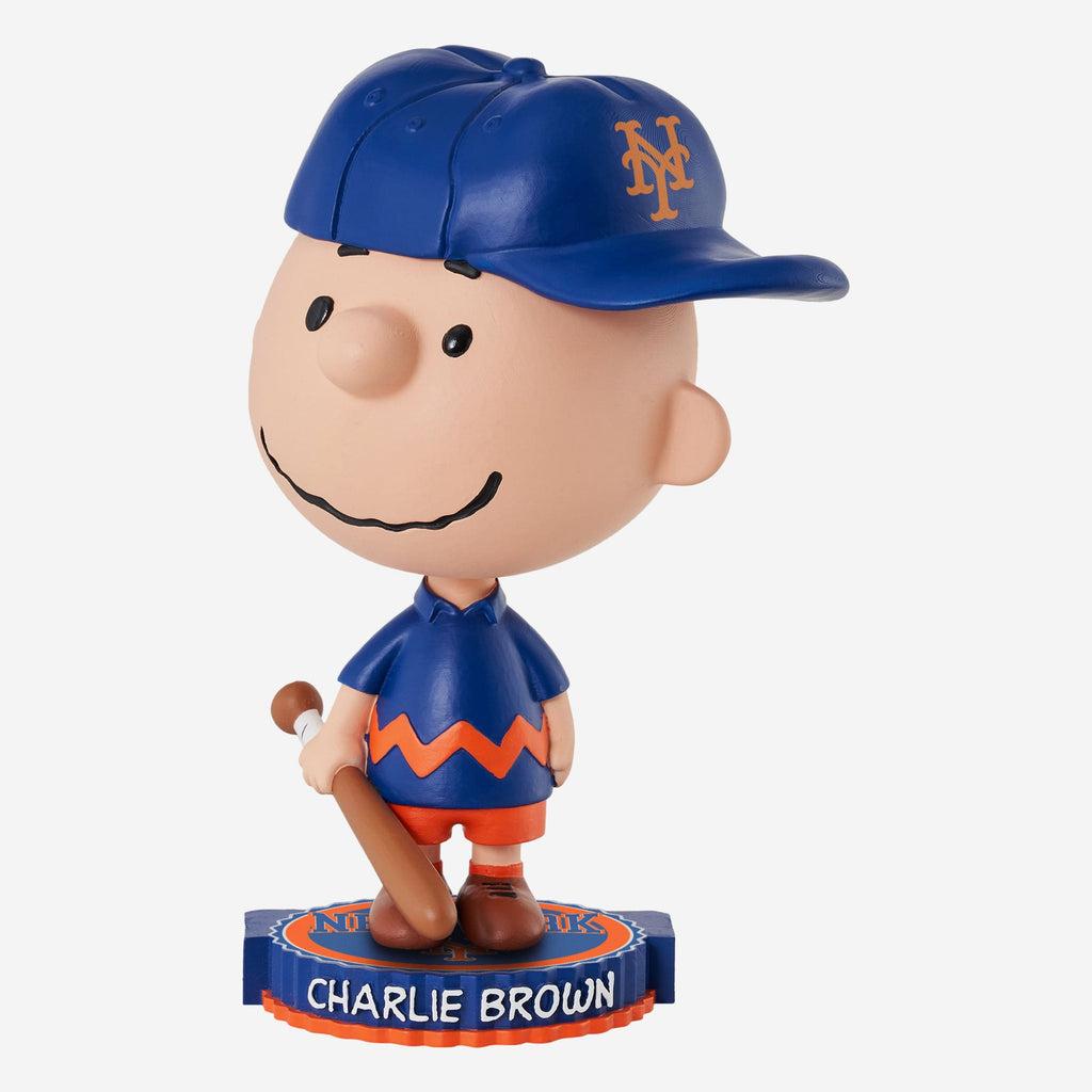 New York Mets Charlie Brown Peanuts Bighead Bobblehead FOCO - FOCO.com
