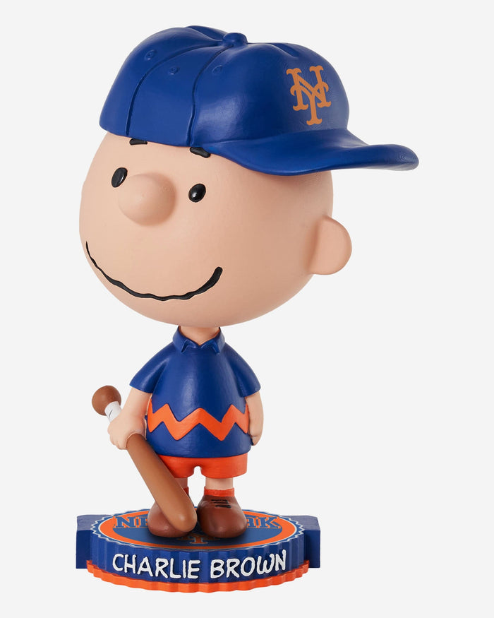 New York Mets Charlie Brown Peanuts Bighead Bobblehead FOCO - FOCO.com