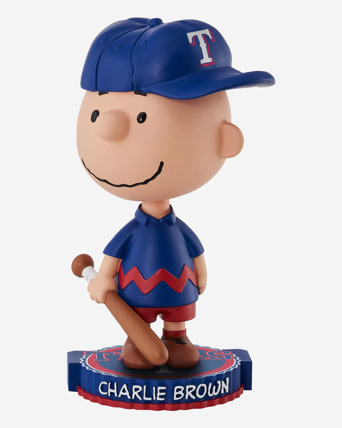 Texas Rangers Charlie Brown Peanuts Bighead Bobblehead FOCO - FOCO.com