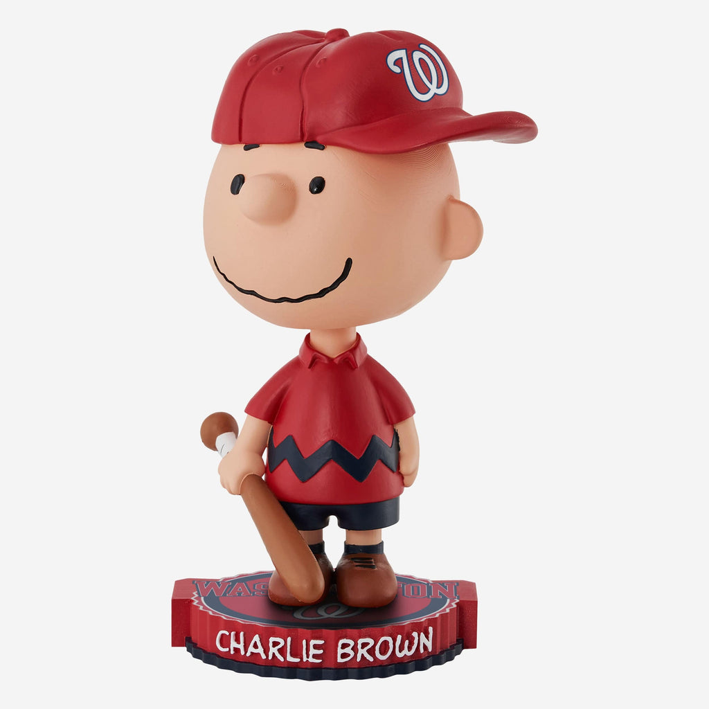 Washington Nationals Charlie Brown Peanuts Bighead Bobblehead FOCO - FOCO.com