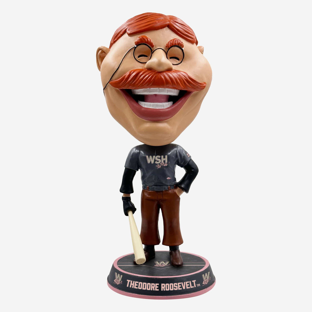 Theodore Roosevelt Washington Nationals 2023 City Connect Field Stripe Mascot Bighead Bobblehead FOCO - FOCO.com