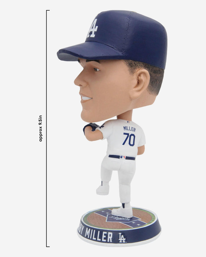 Bobby Miller Los Angeles Dodgers Field Stripe Bighead Bobblehead FOCO - FOCO.com