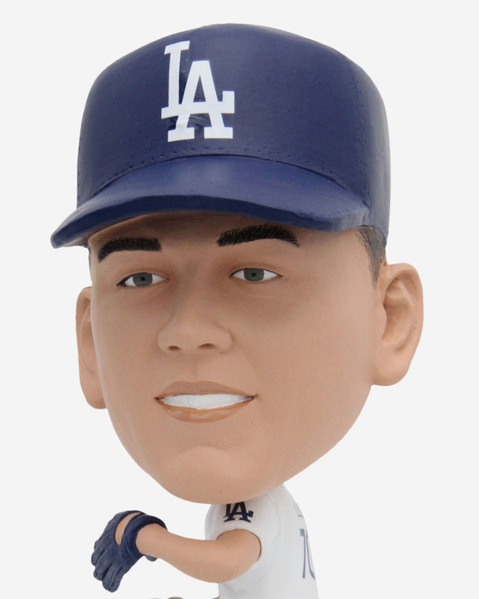 Bobby Miller Los Angeles Dodgers Field Stripe Bighead Bobblehead FOCO - FOCO.com