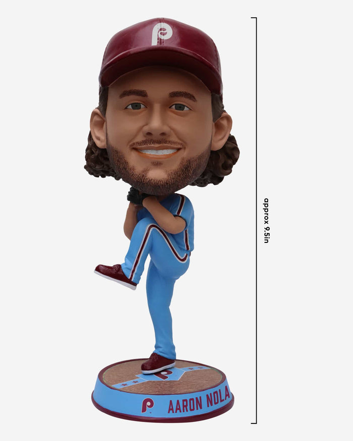 Aaron Nola Philadelphia Phillies Powder Blue Uniform Field Stripe Bighead Bobblehead FOCO - FOCO.com