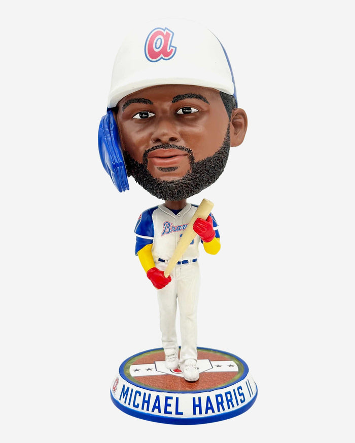 Michael Harris II Atlanta Braves Retro Jersey Field Stripe Bighead Bobblehead FOCO - FOCO.com