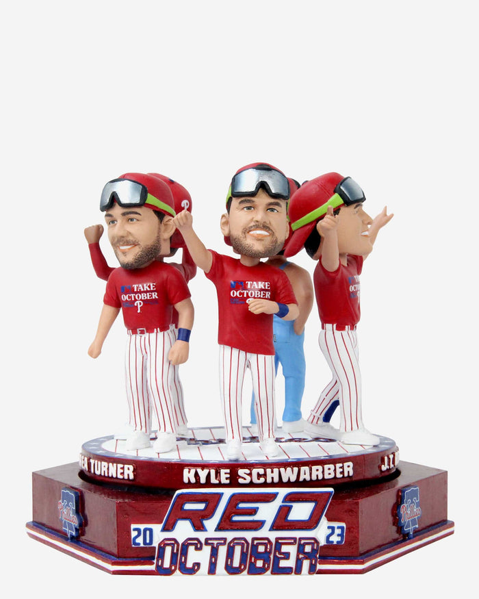 Philadelphia Phillies 2023 Postseason Clinch Celebration Spinner Mini Bobblehead Scene FOCO - FOCO.com