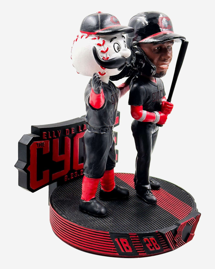 Elly De La Cruz & Mr Redlegs Cincinnati Reds Cycle Celebration Dual Bobblehead FOCO - FOCO.com