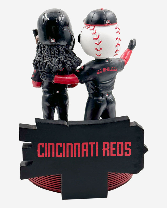 Elly De La Cruz & Mr Redlegs Cincinnati Reds Cycle Celebration Dual Bobblehead FOCO - FOCO.com