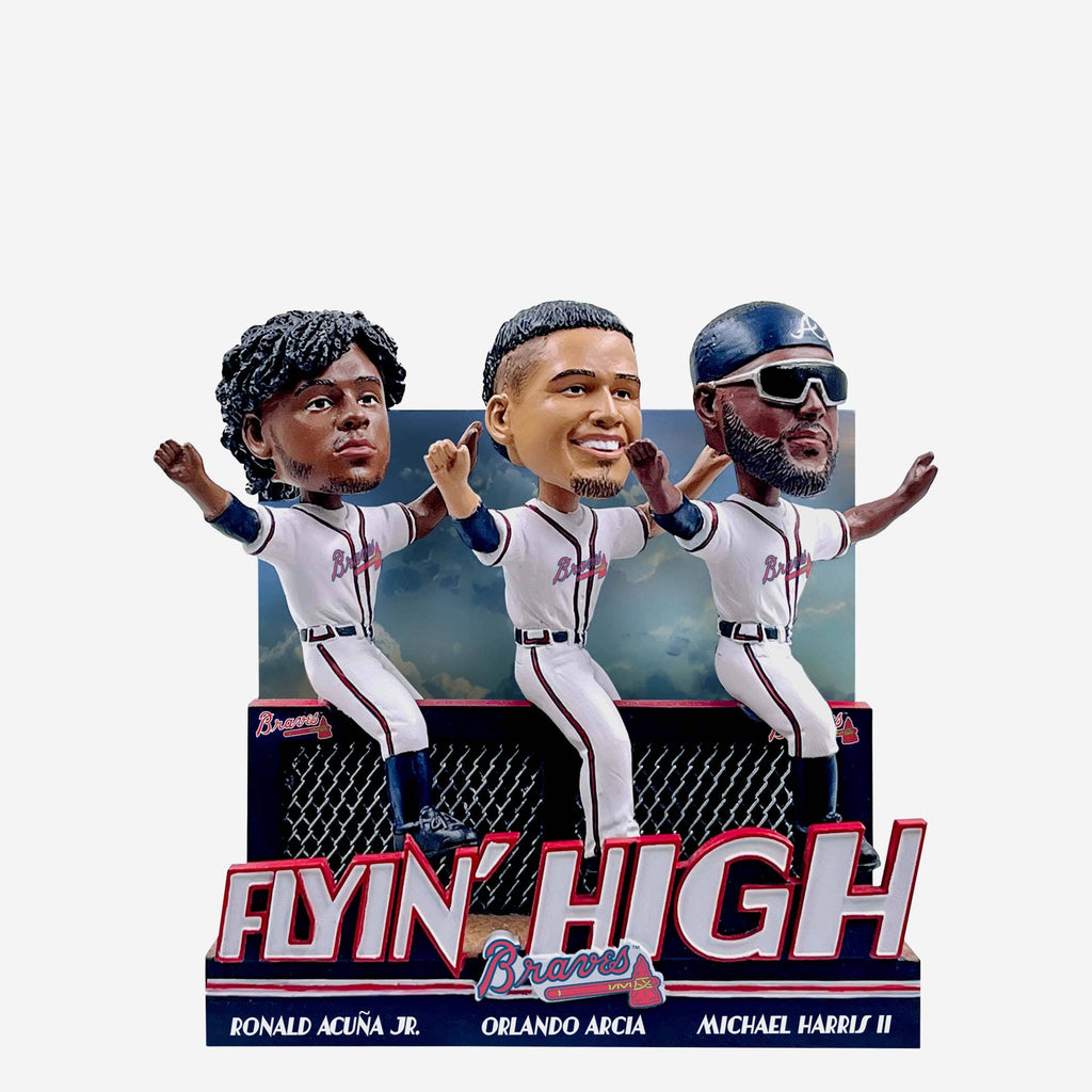 Atlanta Braves Flyin’ High Mini Bobblehead Scene FOCO - FOCO.com