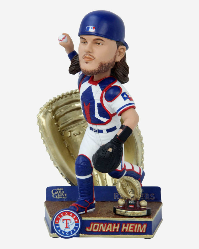 Jonah Heim Texas Rangers 2023 Gold Glove Bobblehead FOCO - FOCO.com