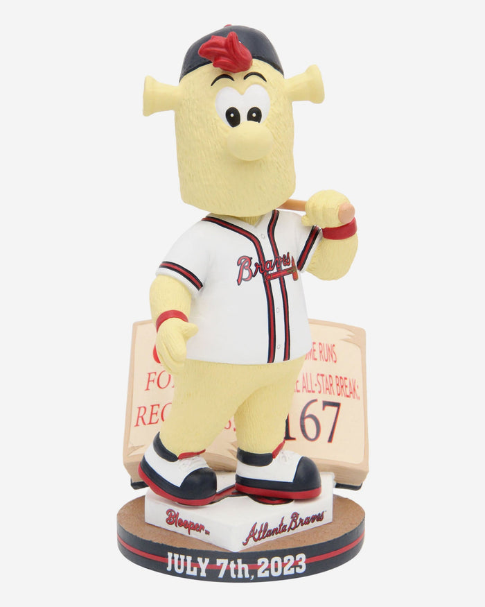 Blooper Atlanta Braves First Half Home Run Record Mascot Bobblehead FOCO - FOCO.com