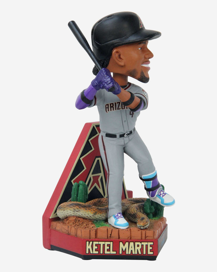 Ketel Marte Arizona Diamondbacks Longest Postseason Hit Streak Bobblehead FOCO - FOCO.com